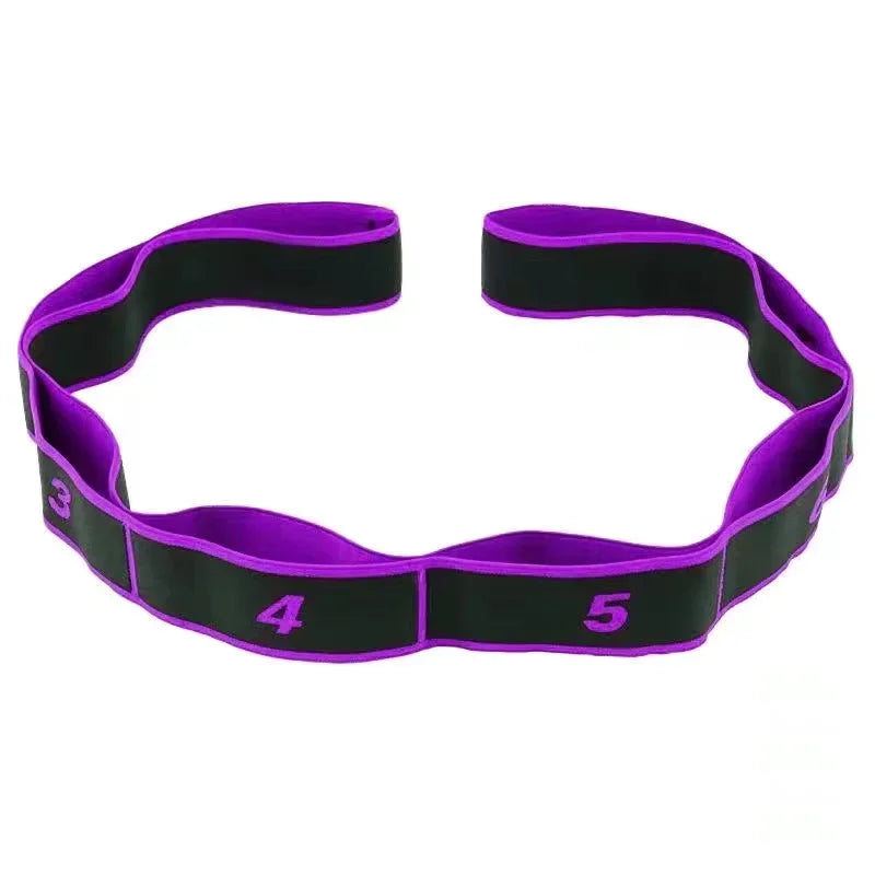 8-Section Stretching Resistance Band for Yoga, Pilates & Fitness