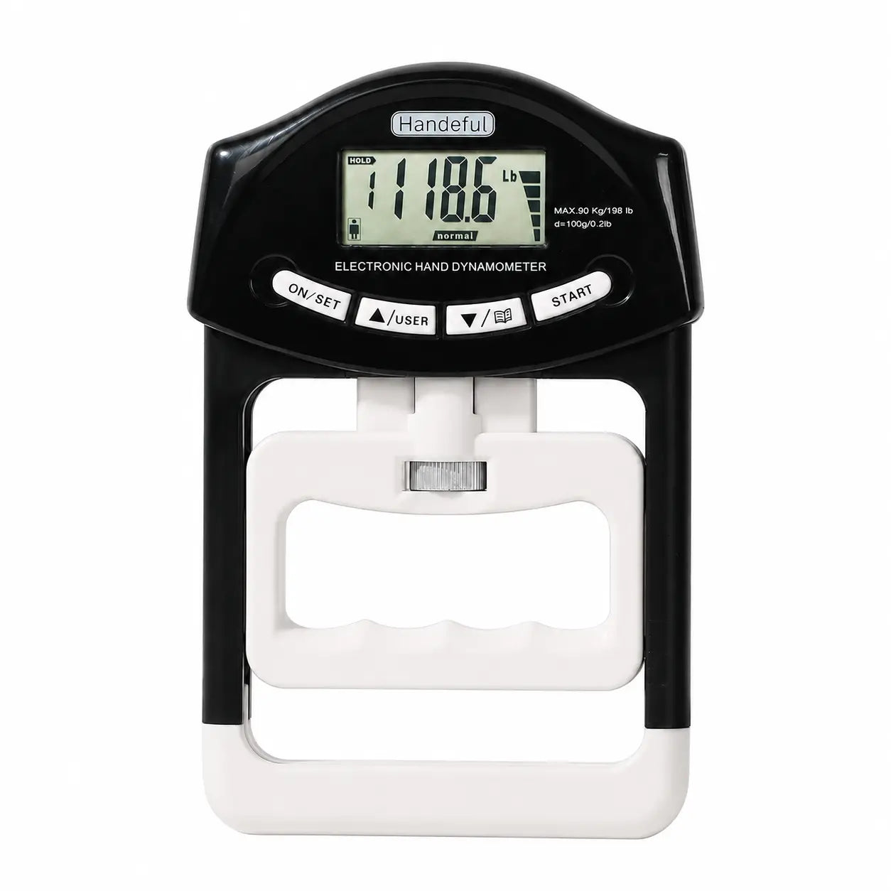 Handexer Digital Hand Dynamometer 265Lb/120Kg - Grip Strength Tester & Hand Grip Strengthener with LCD - Adjustable Hand Grip for Climbing, Rehab, Home Gym & Tiktok Challenge, Dealsforyoudays