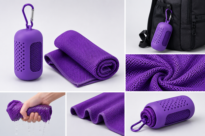 Premium Cooling Microfiber Towel | Quick-Dry Gym, Running & Travel
