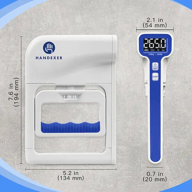 Handexer Digital Hand Dynamometer 265Lb/120Kg - Grip Strength Tester & Hand Grip Strengthener with LCD - Adjustable Hand Grip for Climbing, Rehab, Home Gym & Tiktok Challenge, Dealsforyoudays