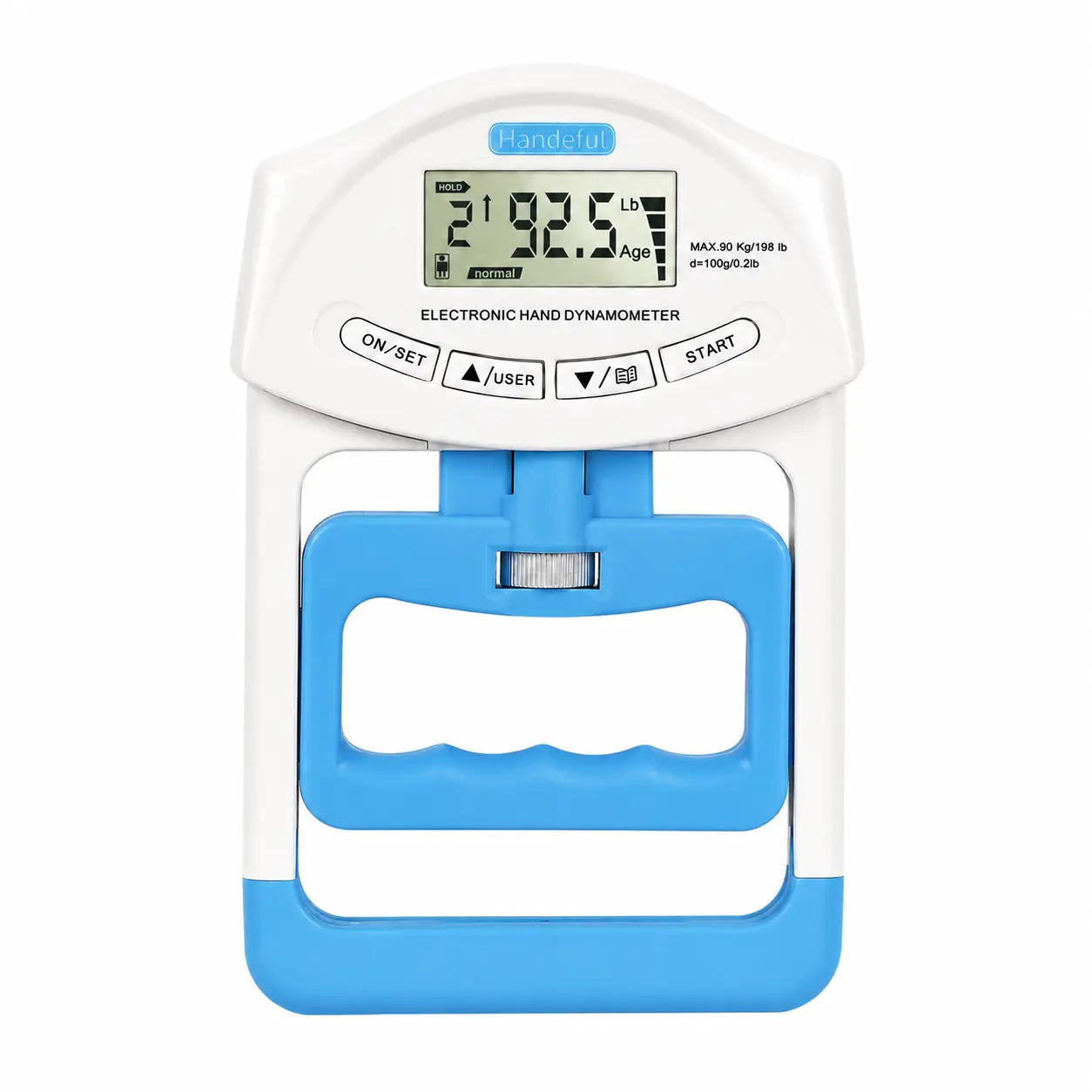 Handexer Digital Hand Dynamometer 265Lb/120Kg - Grip Strength Tester & Hand Grip Strengthener with LCD - Adjustable Hand Grip for Climbing, Rehab, Home Gym & Tiktok Challenge, Dealsforyoudays