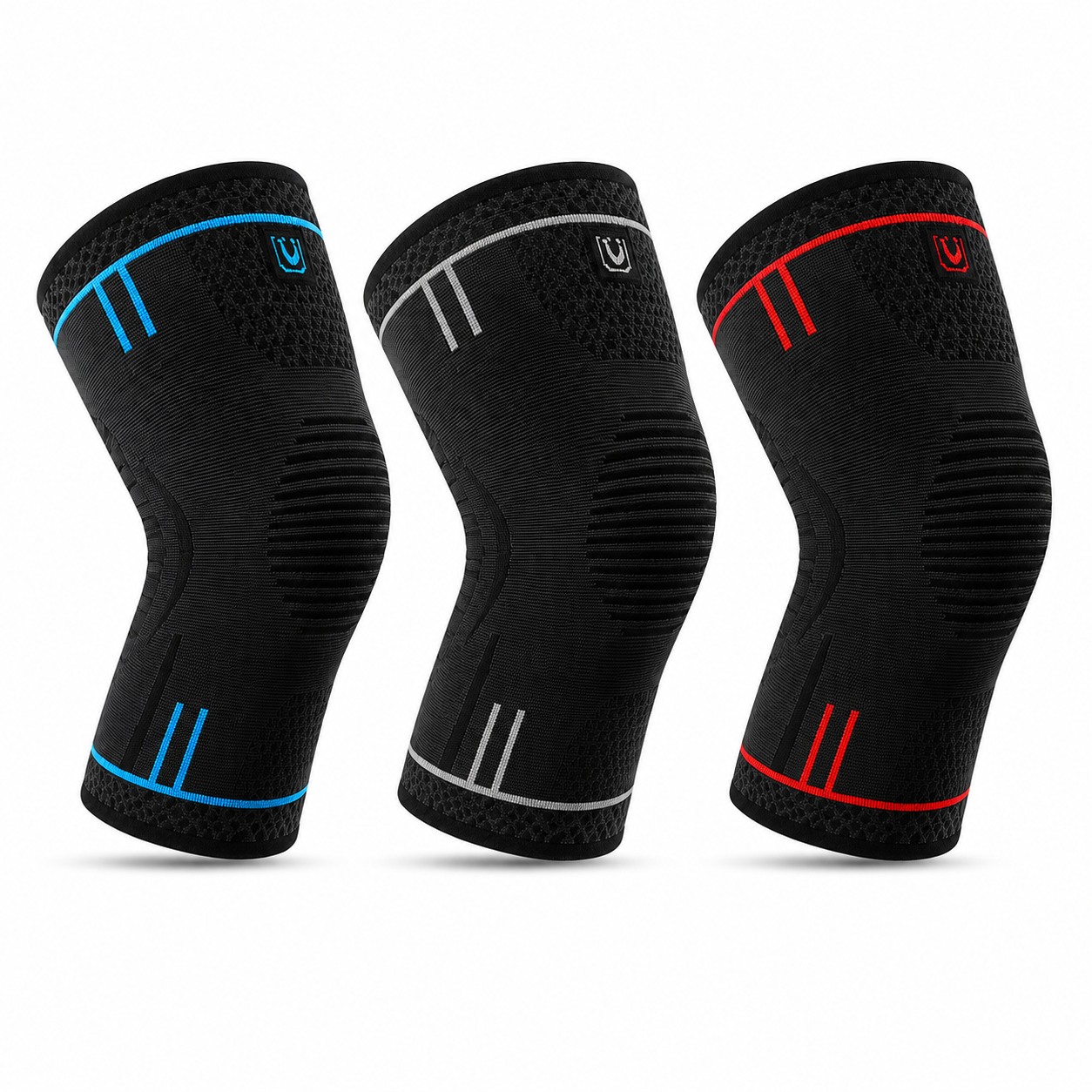 Compression Knee Sleeve for Running, Gym & Sports – Knee Support Brace