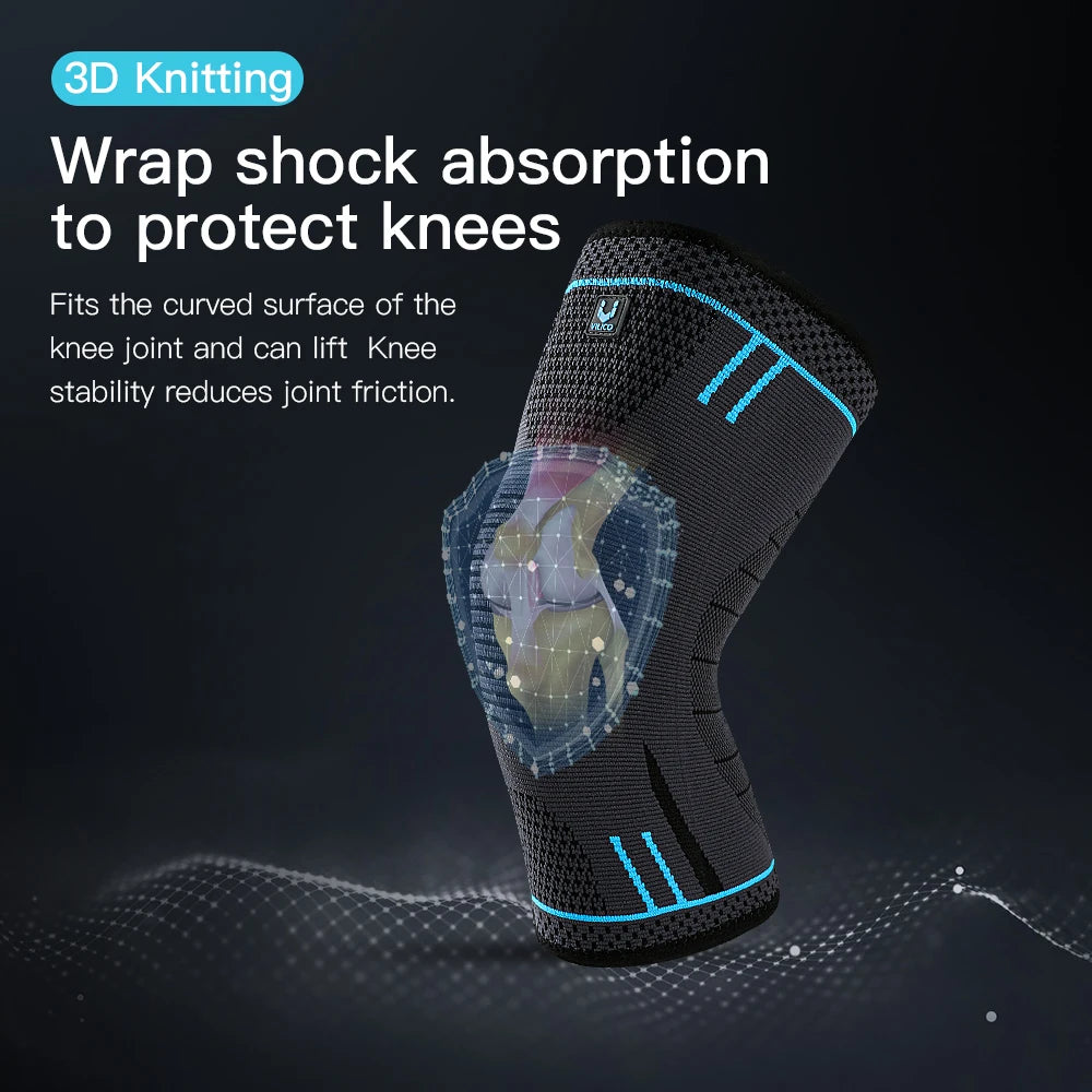 Compression Knee Sleeve for Running, Gym & Sports – Knee Support Brace