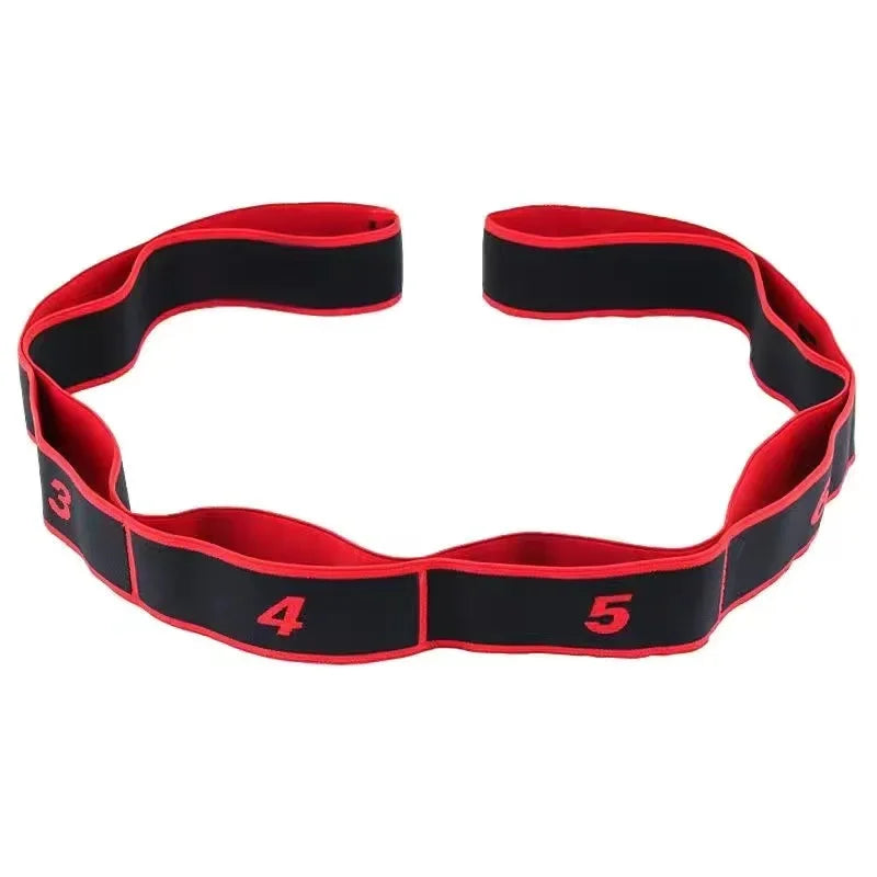 8-Section Stretching Resistance Band for Yoga, Pilates & Fitness