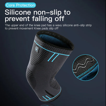 Compression Knee Sleeve for Running, Gym & Sports – Knee Support Brace