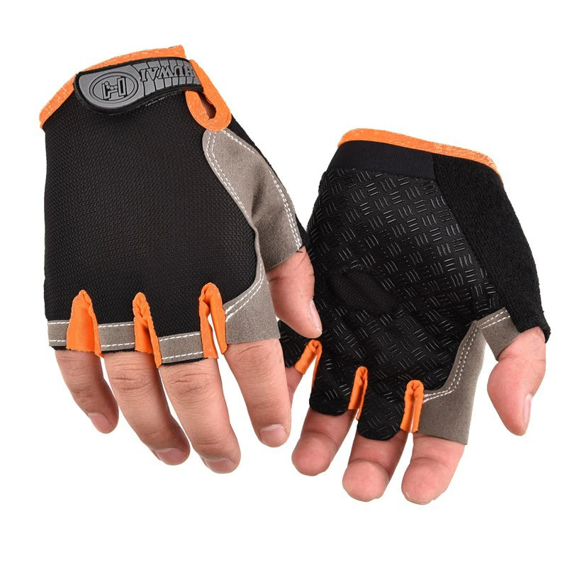 Breathable Half Finger Cycling Gloves | Anti-Slip Gym & Fitness Gloves