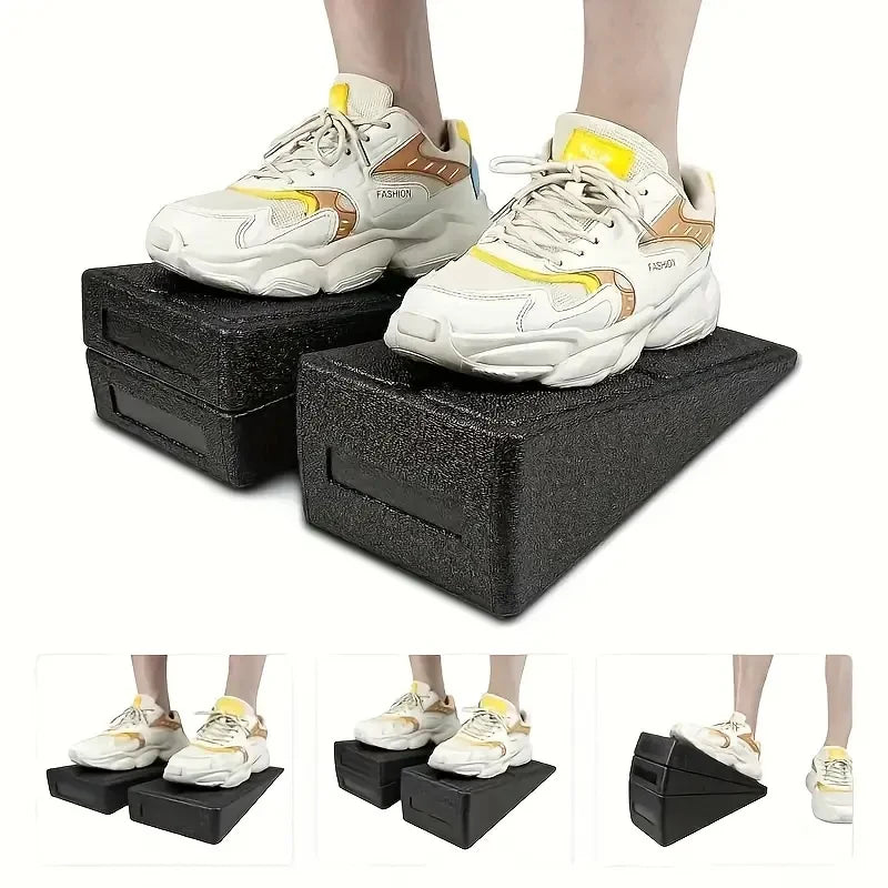 Adjustable squat wedge blocks for strength training
