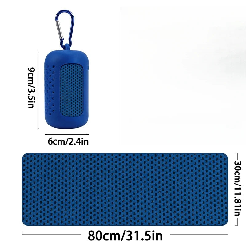 Premium Cooling Microfiber Towel | Quick-Dry Gym, Running & Travel