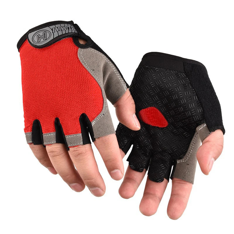 Breathable Half Finger Cycling Gloves | Anti-Slip Gym & Fitness Gloves