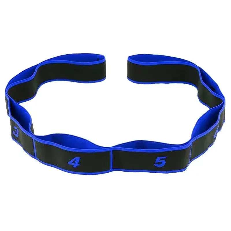 8-Section Stretching Resistance Band for Yoga, Pilates & Fitness