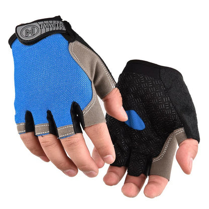 Breathable Half Finger Cycling Gloves | Anti-Slip Gym & Fitness Gloves