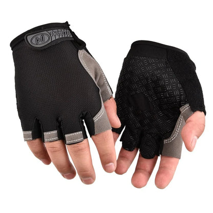 Breathable Half Finger Cycling Gloves | Anti-Slip Gym & Fitness Gloves