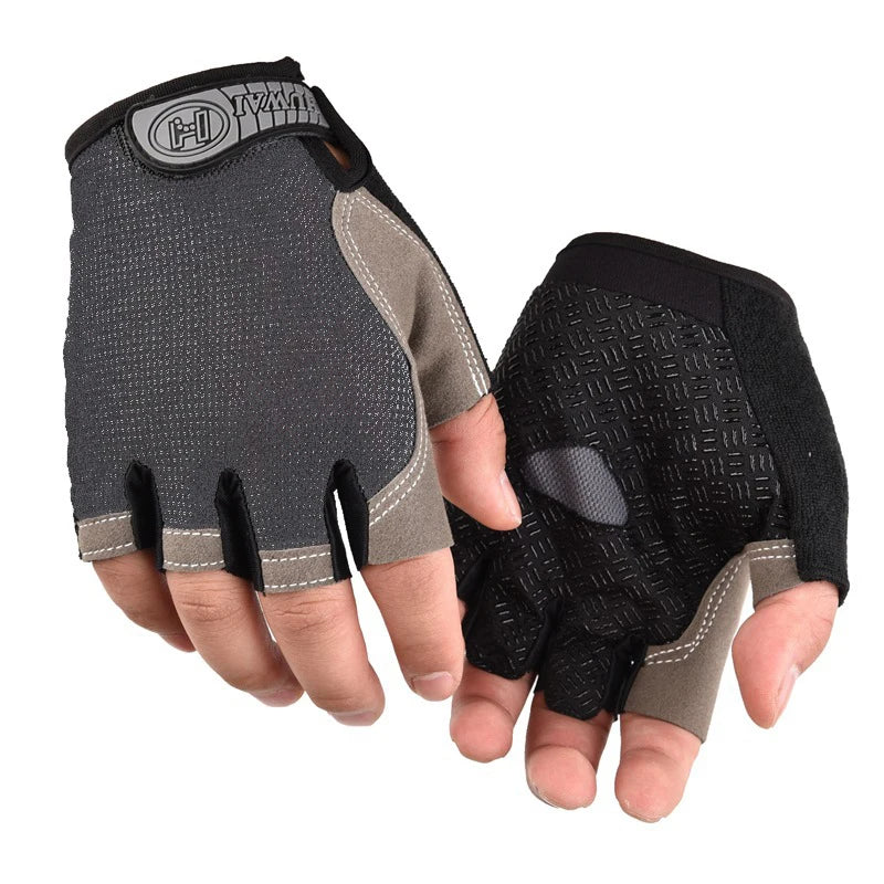 Breathable Half Finger Cycling Gloves | Anti-Slip Gym & Fitness Gloves