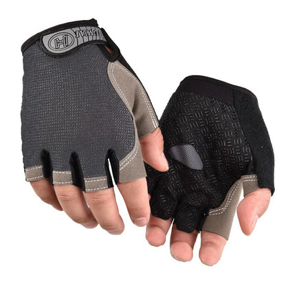 Breathable Half Finger Cycling Gloves | Anti-Slip Gym & Fitness Gloves