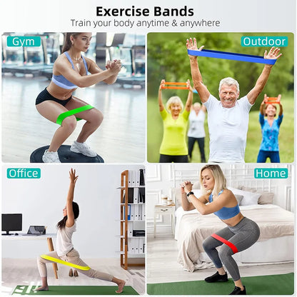 Resistance Loop Bands – 5 Resistance Levels for Home Workout & Fitness