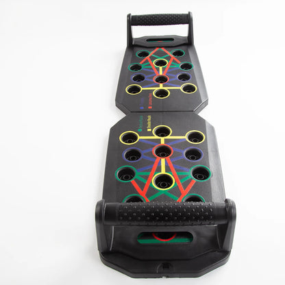 Foldable Push Up Board with Handles | Portable Home Gym Strength Training System