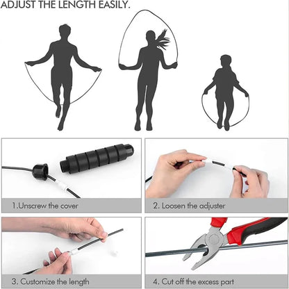 Adjustable Speed Jump Rope for Cardio & Fitness