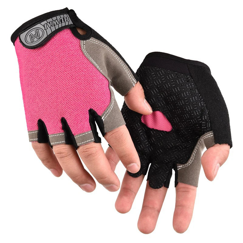 Breathable Half Finger Cycling Gloves | Anti-Slip Gym & Fitness Gloves