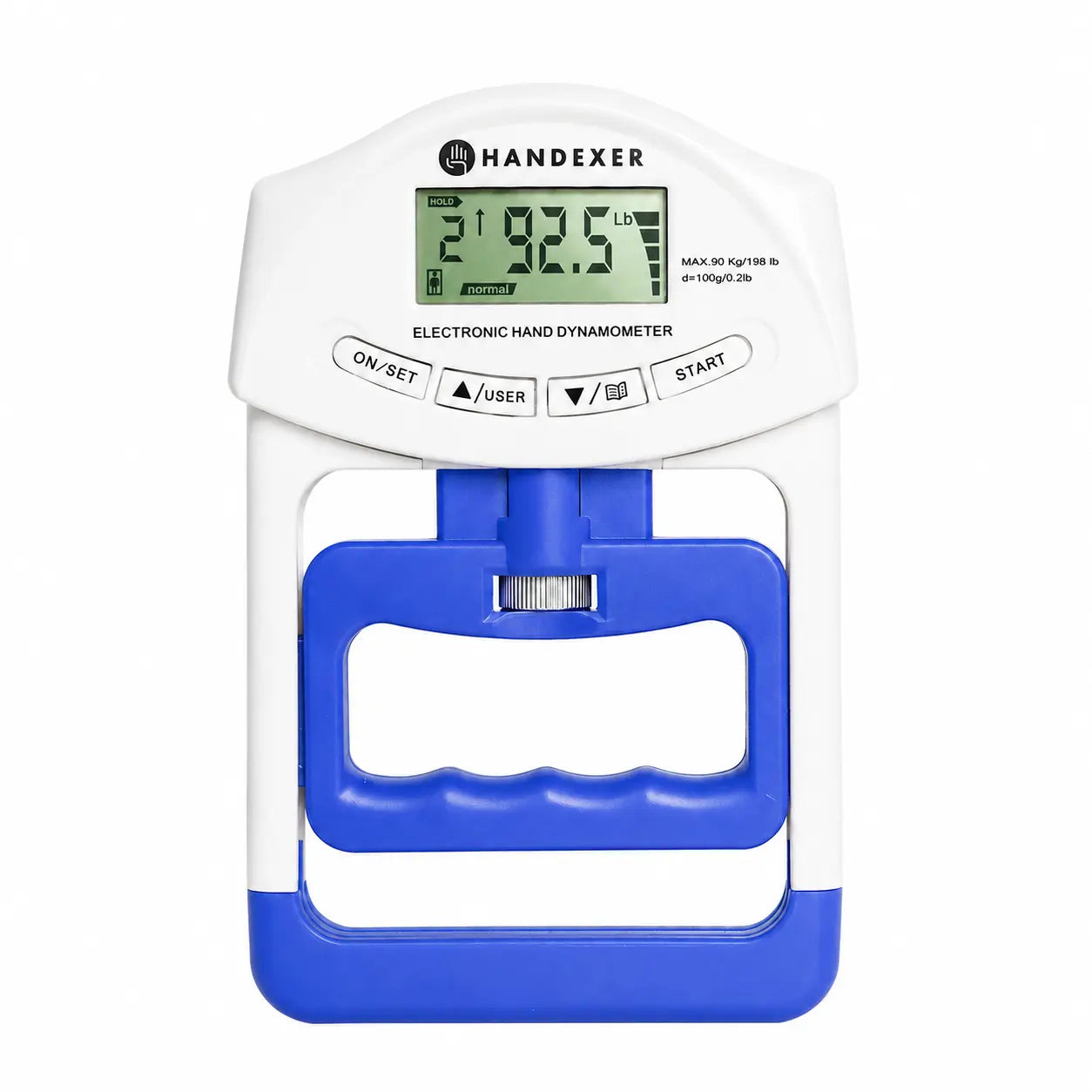 Handexer Digital Hand Dynamometer 265Lb/120Kg - Grip Strength Tester & Hand Grip Strengthener with LCD - Adjustable Hand Grip for Climbing, Rehab, Home Gym & Tiktok Challenge, Dealsforyoudays