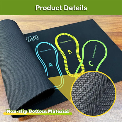 Exercise Mat Perfect for Squats, Leg and Ab Workouts, Squat Guide Mat, Squat Step Position, Squat Mat Knee Mat Lightweight and Portable for Men and Women Summervibes Summerwins